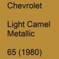 Preview: Chevrolet, Light Camel Metallic, 65 (1980).